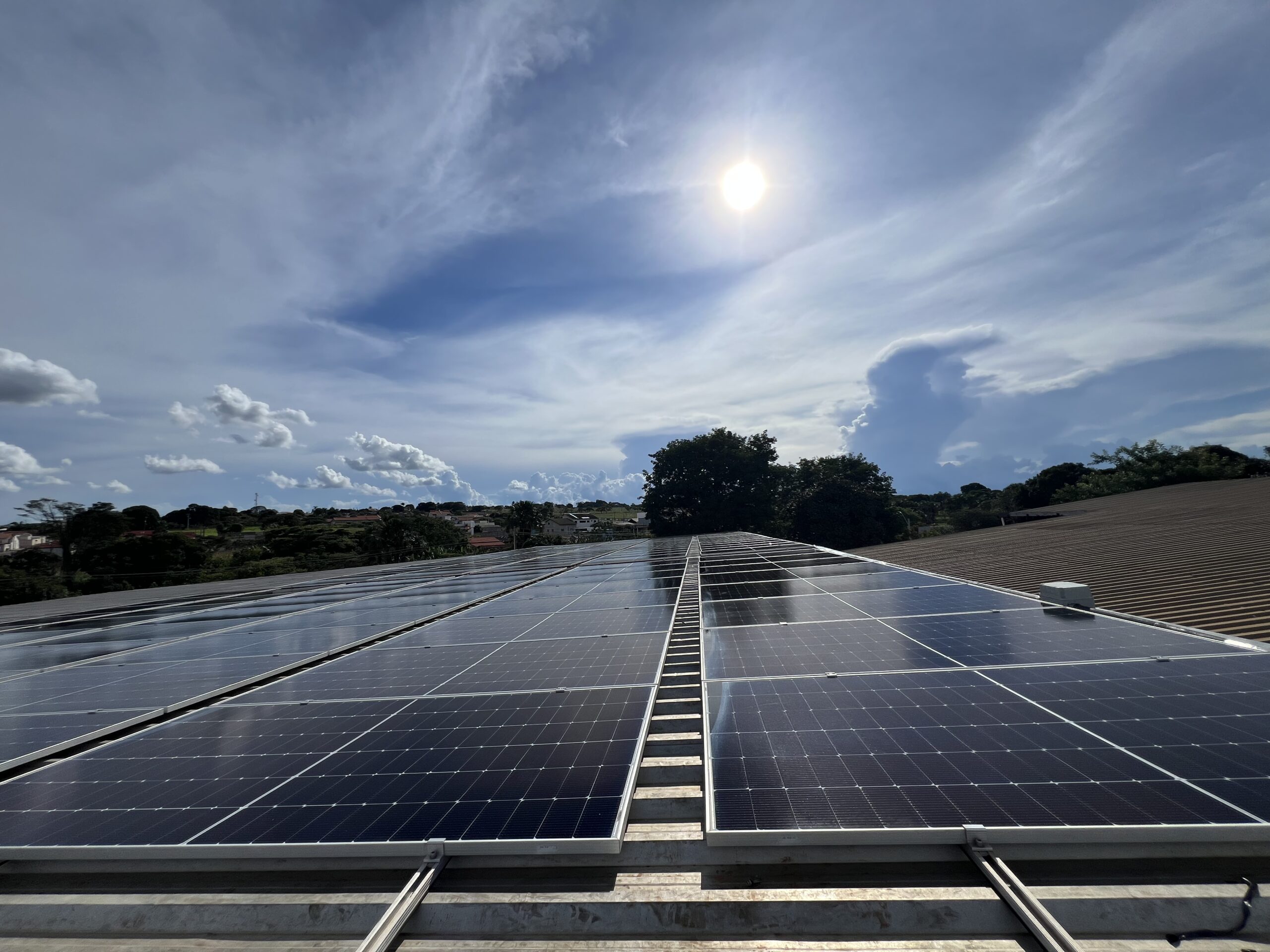 Sistema fotovoltaico instalado pela Solar Lume